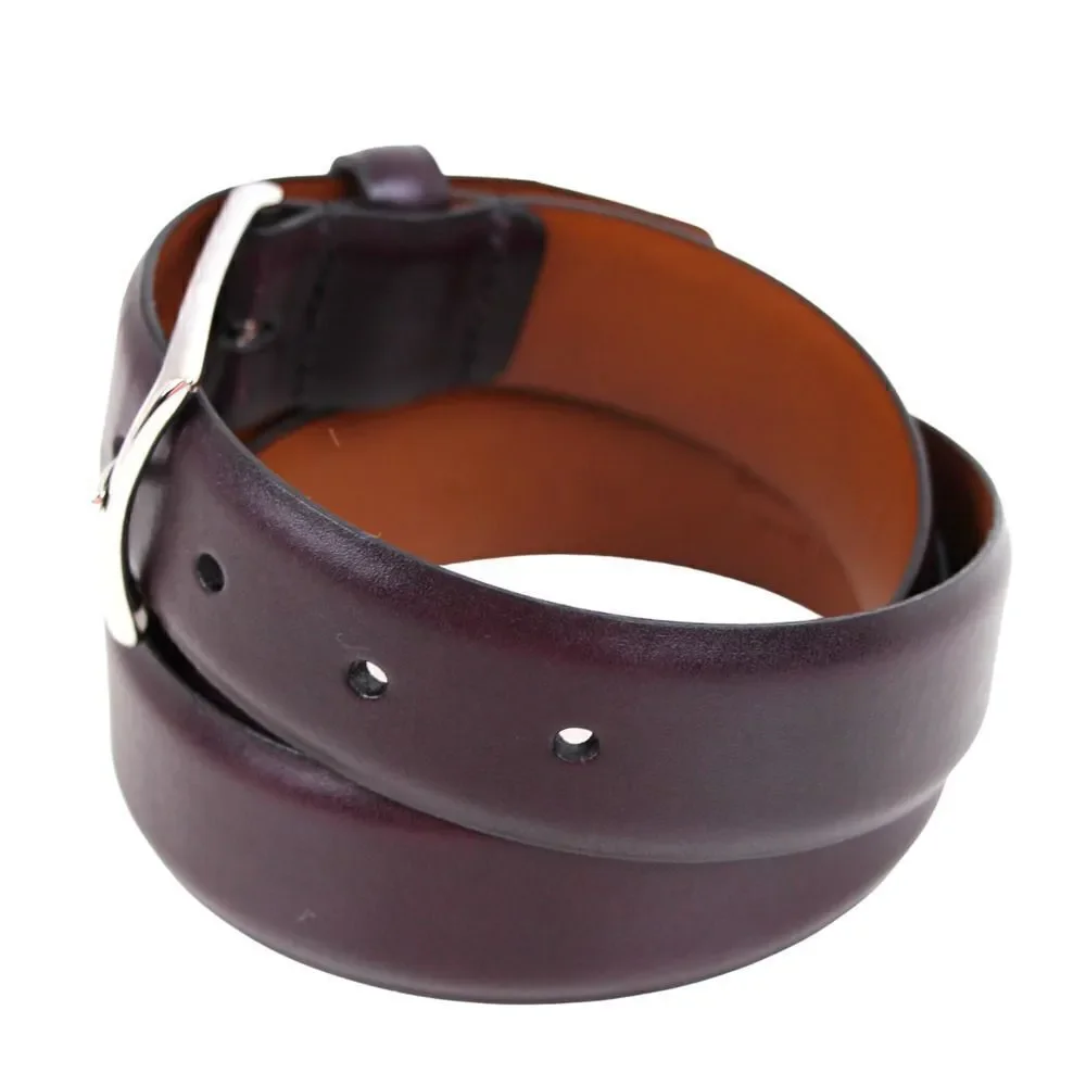 Nordstrom BROWN GENUINE LEATHER 1 3/8